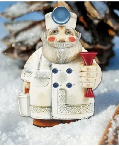 Designocracy Doctor Santa Wooden Decor In Multi