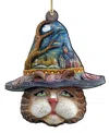 Designocracy Eve Cat Holiday Wood Christmas Ornament In Multi