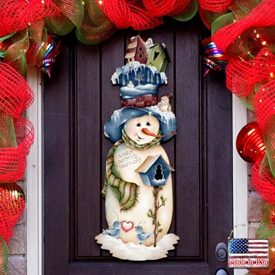 Designocracy Freezing Frank Door Hanger By Jamie Mill-price In Multi