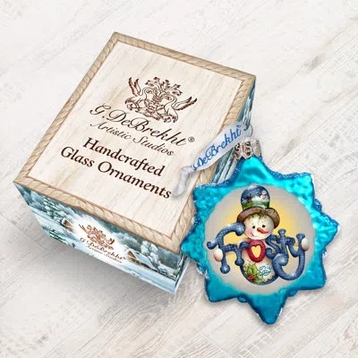 Designocracy Frosty Keepsake Holiday Shaped Ornament