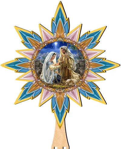 Designocracy Glory To God By D.gelsinger Tree Topper In Multi
