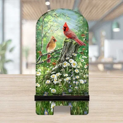 Designocracy Green/orange/brown Desktop Mount In Green,orange,brown