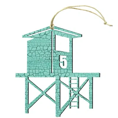 Designocracy Guard Post Rustic Wooden Ornament In Multicolor