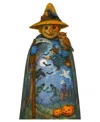 Designocracy Halloween Scarecrow Outdoor Yard Decor In Blue