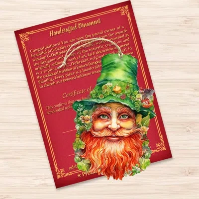 Designocracy Happy St. Patrick Day Wooden Ornaments By G. Debrekht In Green;red;orange
