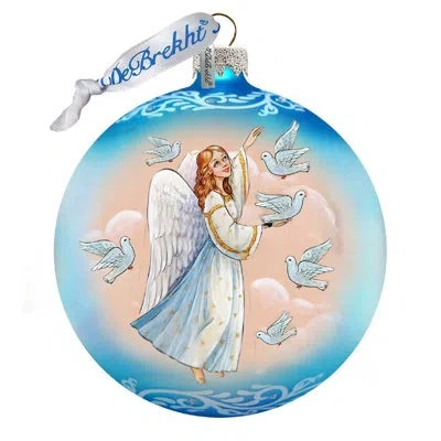 Designocracy Holiday Splendor Serenity Angel Ball Ornament