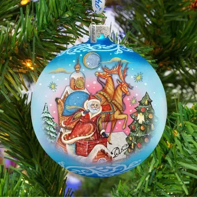 Designocracy Holiday Splendor Special Delivery Ball Ornament