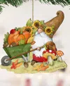 Designocracy Holiday Wooden Ornaments Grateful Harvest Gnome Home Decor Set Of 2 S. Winget In Multi Color