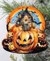 Designocracy Holiday Wooden Ornaments Haunted House Home Decor G. Debrekht In Multi Color