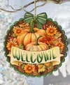 Designocracy Holiday Wooden Ornaments Welcome Home Decor G. Debrekht In Multi Color