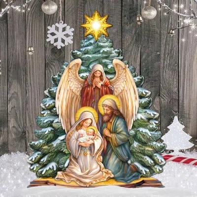 Designocracy Holy Family Nativity Figurine In Multi