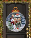 Designocracy Hot Chocolate Stand Christmas Door Decor Wooden Wall Decor D. Gelsinger In Multi Color