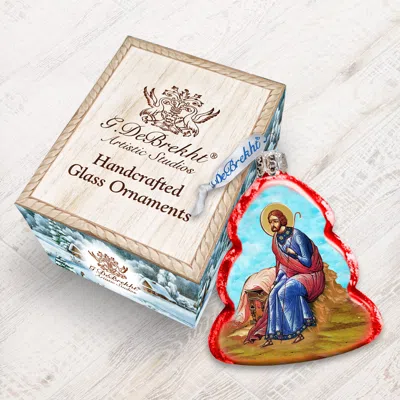 Designocracy Joseph Glass Ornament In Multi