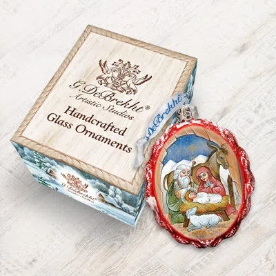 Designocracy Keepsake Orthodox Nativity Ornament