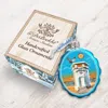Designocracy Laguna Beach Tower Hand Painted Glass Ornament