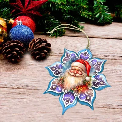 Designocracy Large Wooden Ornament Christmas People Decorative Accent