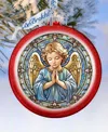 Designocracy Little Angel Ball Christmas Mercury Glass Ornaments G. Debrekht In Multi Color