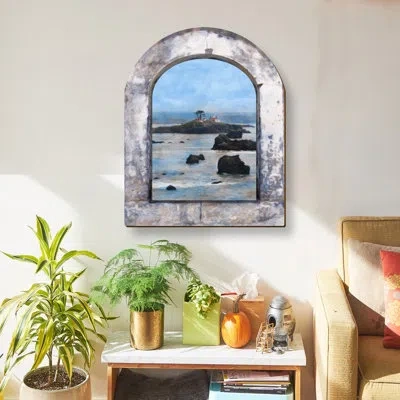Designocracy Lost Island Wall Décor In Blue;black;gray