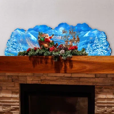 Designocracy Magic Flight Santa Over The Door Home And Outdoor Decor