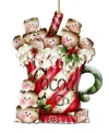 Designocracy Marshmallow Cocoa Co Ornament In Multi