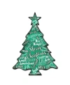 Designocracy Merry Christmas Tree Garden In Multi