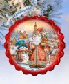 Designocracy Merry Christmas Wreath Mercury Glass Christmas Ornaments G. Debrekht In Multi Color