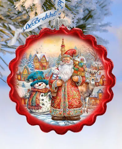 Designocracy Merry Christmas Wreath Mercury Glass Christmas Ornaments G. Debrekht In Multi Color