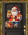 Designocracy Merry Delivery Christmas Wooden Door Hanger Door Decor G. Debrekht In Multi Color