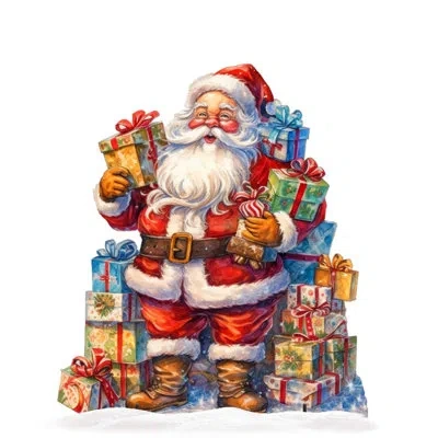 Designocracy Merry Delivery Figurine In Multi