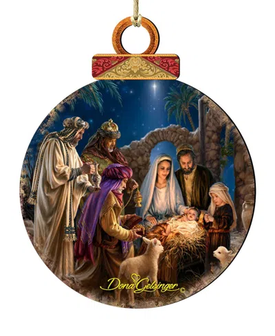 Designocracy Miracle Nativity Christmas Ornament In Multi
