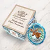 Designocracy Moose Keepsake Glass Ornament