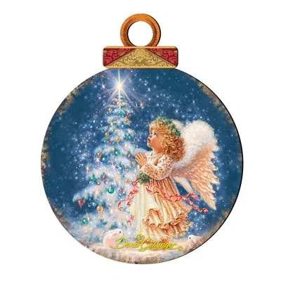 Designocracy My Christmas Wish Wooden Holiday Shaped Ornament