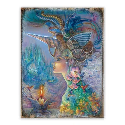 Designocracy My Lady Unicorn Wall And Tabletop Wooden Decor