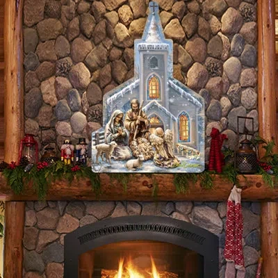Designocracy Nativity At The Chapel Wall And Door Hanger