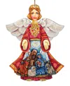 Designocracy Nativity Christmas Angel Ornament In Multi