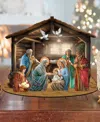Designocracy Nativity Scene Village 12" Christmas Nativity Mantel Decor G. Debrekht In Multi Color