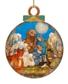 Designocracy Nativity Scene Wooden Ornament In Multi