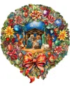 Designocracy Nativity Wreath Holiday Door Decor In Multi
