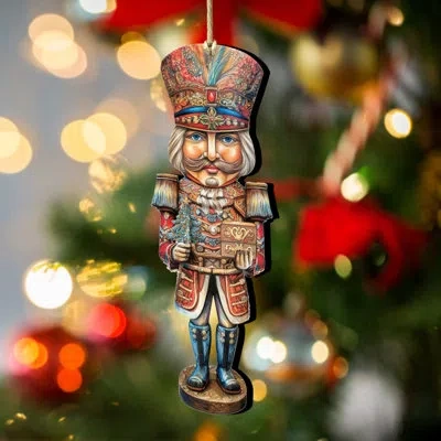 Designocracy Nutcracker Prince Wooden Ornament By G. Debrekht In Multicolor