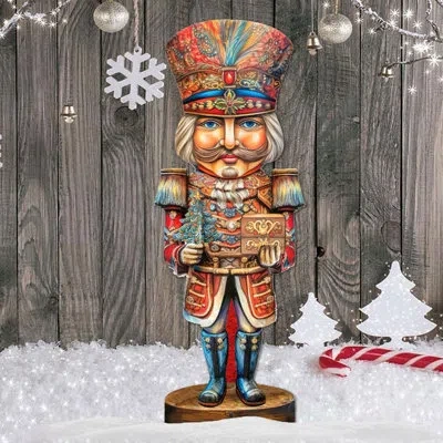 Designocracy Nutcracker With A Heartwarming Surprise Figurine In Multi