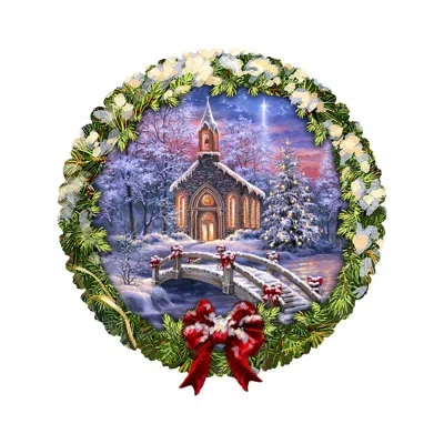 Designocracy O Come Emmanuel Holiday Door Decor By D. Gelsinger In Purple