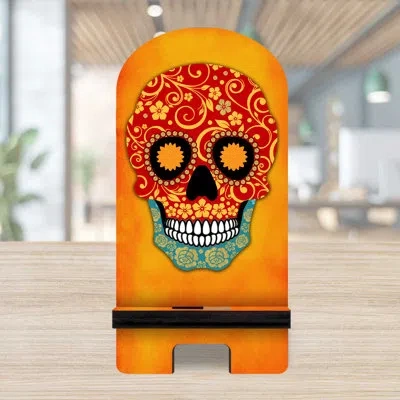 Designocracy Orange/red/black Desktop Mount In Orange,red,black