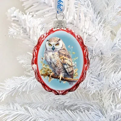 Designocracy Owl Keepsake Christmas Hanging Figurine Ornament