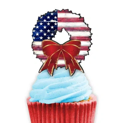 Designocracy Patriotic Cake Topper