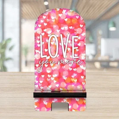 Designocracy Pink/white Desktop Mount In Pink,white