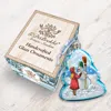 Designocracy Playing Snowman Glass Ornament