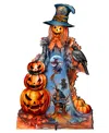 Designocracy Pumpkin Scarecrow Outdoor Decor In Multi