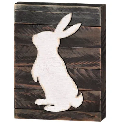 Designocracy Rabbit Wall Décor In White