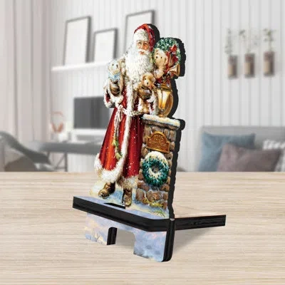 Designocracy Red/brown/white Desktop Mount In Red,brown,white