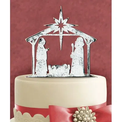 Designocracy Rising Star Nativity Cake Topper